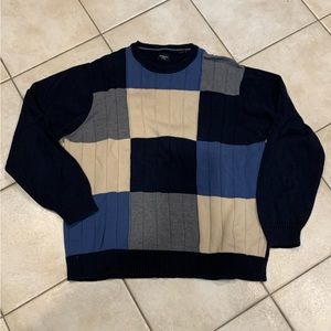 Haggar Color Block Sweater- Size XL